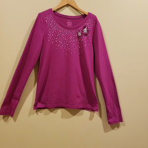 Faded Glory Girl's Long Sleeve T-Shirt Size XL